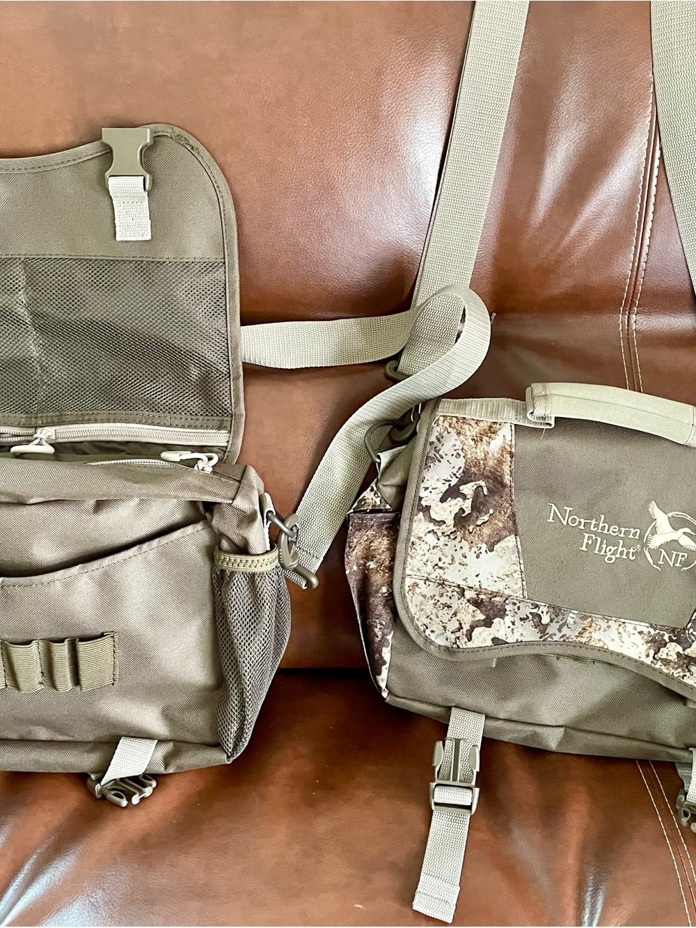 Olive Green Messenger Cross Body Bag